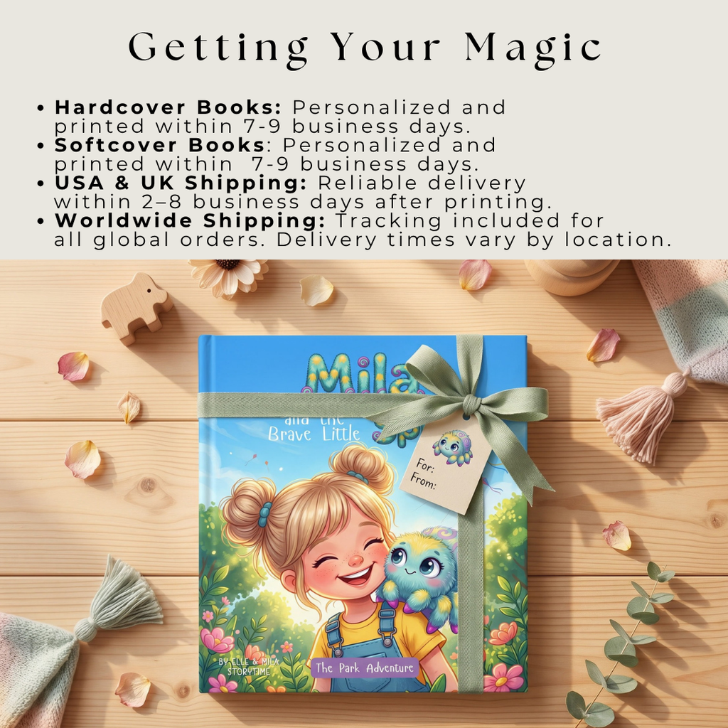 Jumping spider story book for girls park adventure personalized