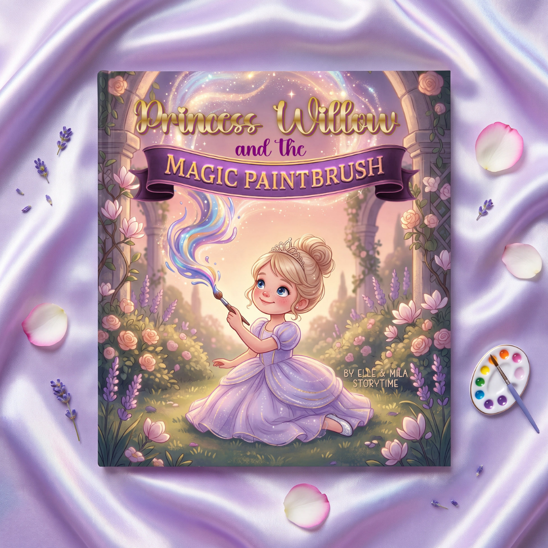 Princess storybook for girls magic paintbrush tale