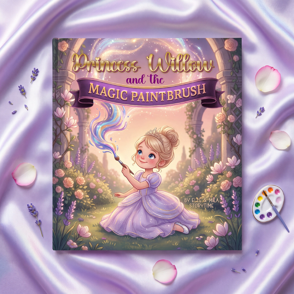 Princess storybook for girls magic paintbrush tale