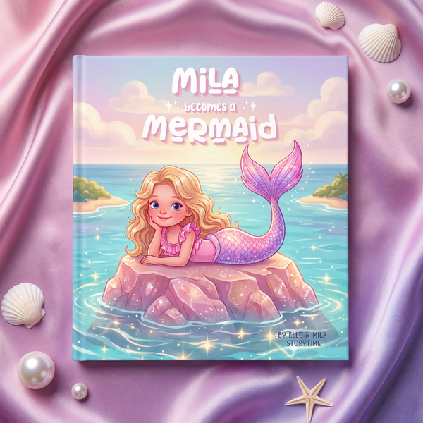 Mermaid book for girls magical ocean adventure personalized