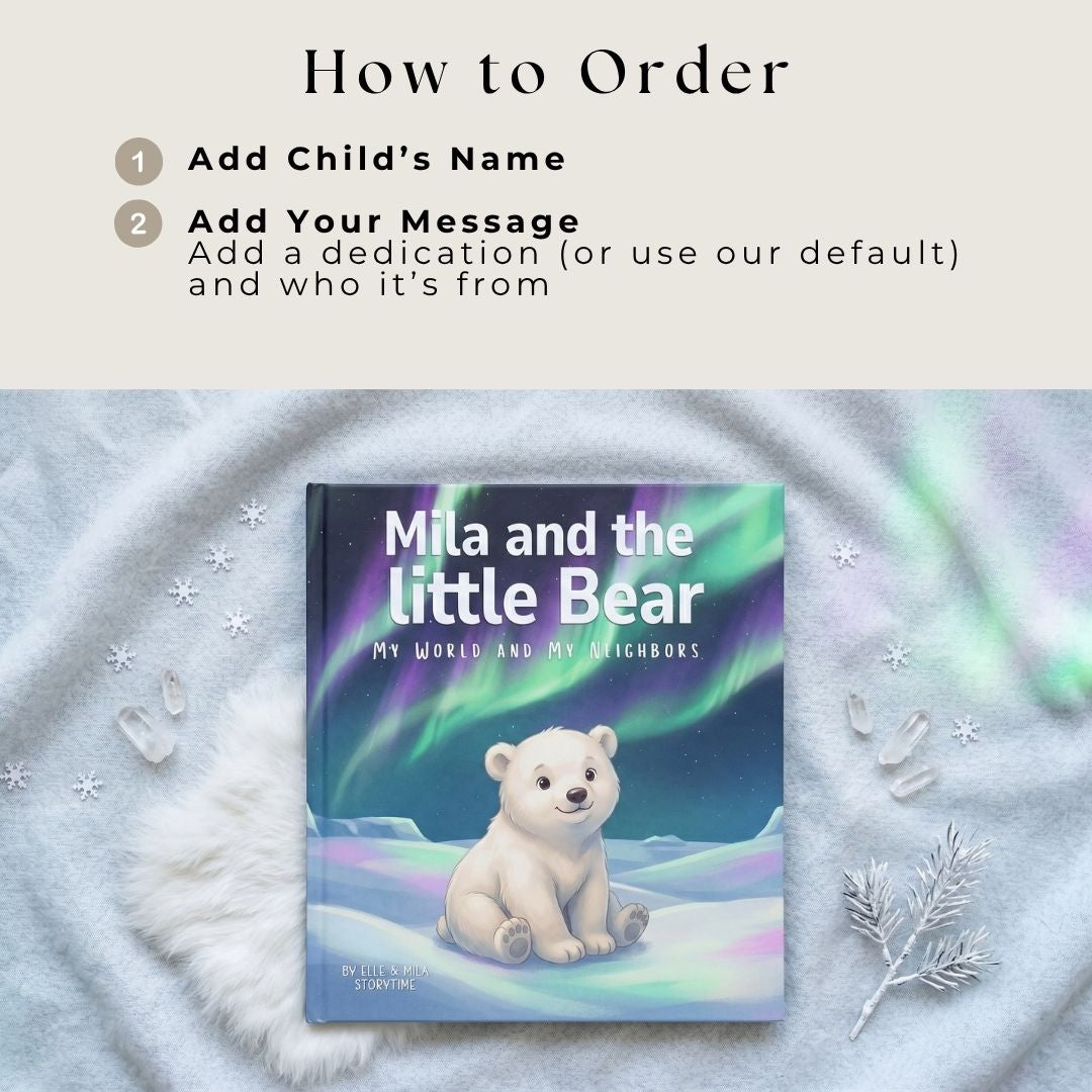 Polar bear fact book arctic animal adventure learning personalized