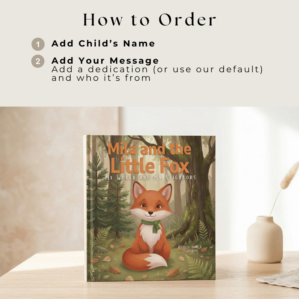 Red fox fact book woodland animals adventure learning personalized