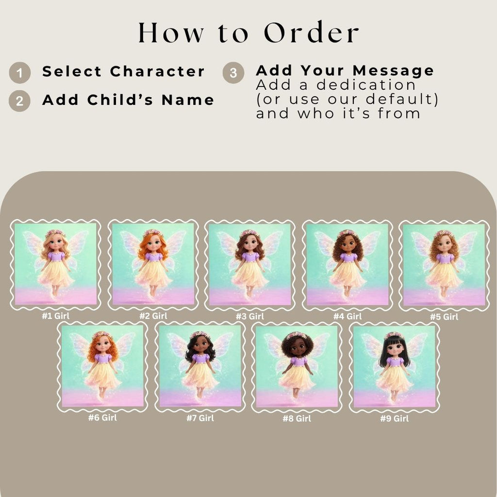Fairy adventure book for girls personalized