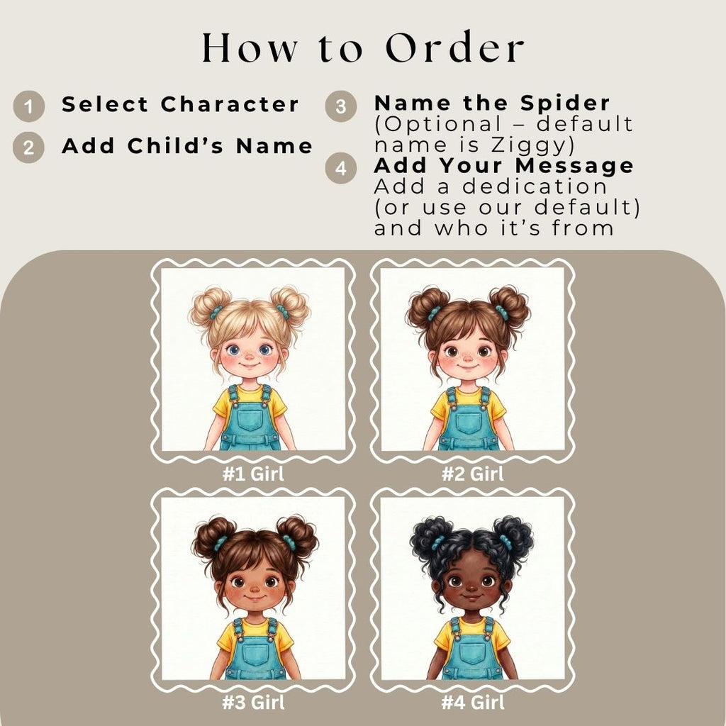 Jumping spider story book for girls park adventure personalized