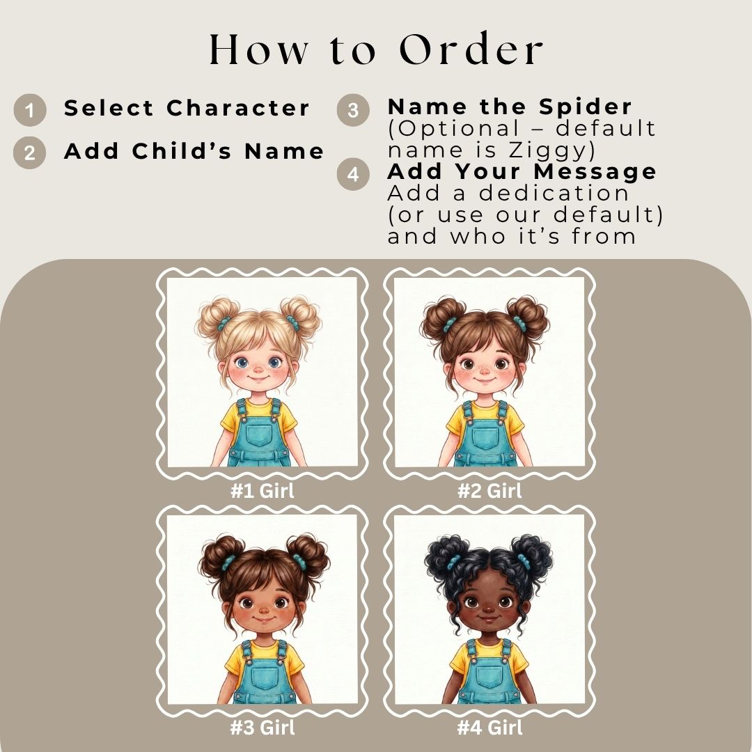 Jumping spider story book for girls park adventure personalized
