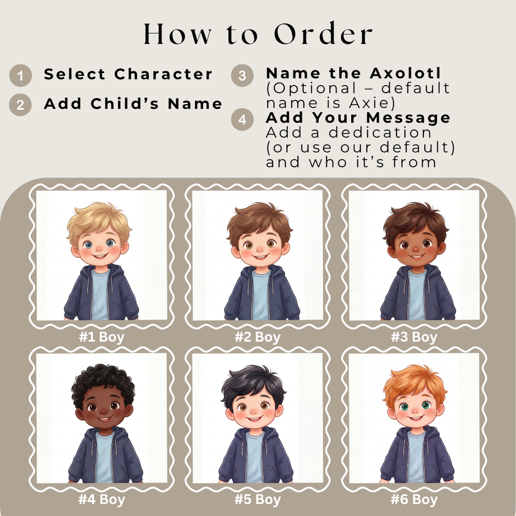 Axolotl book for boys aquarium adventure personalized