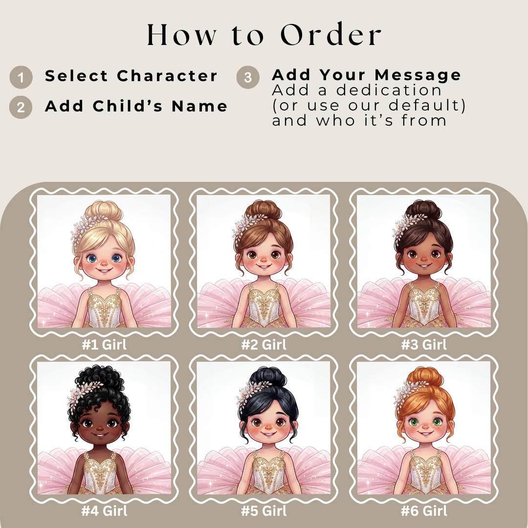 Ballerina Storybook | Child Becomes The Star Dancer, Magical Ballet Adventure Personalized
