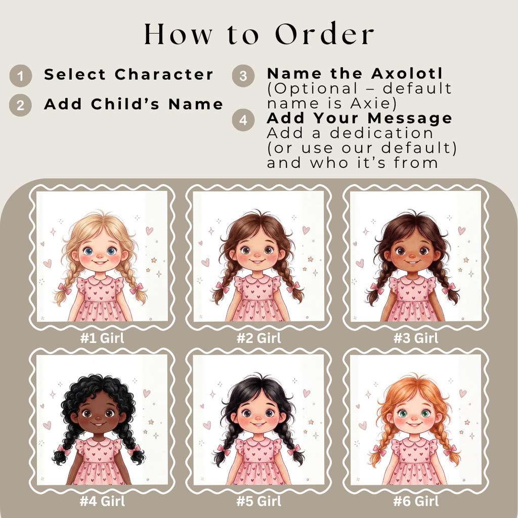 Axolotl book for girls aquarium adventure personalized