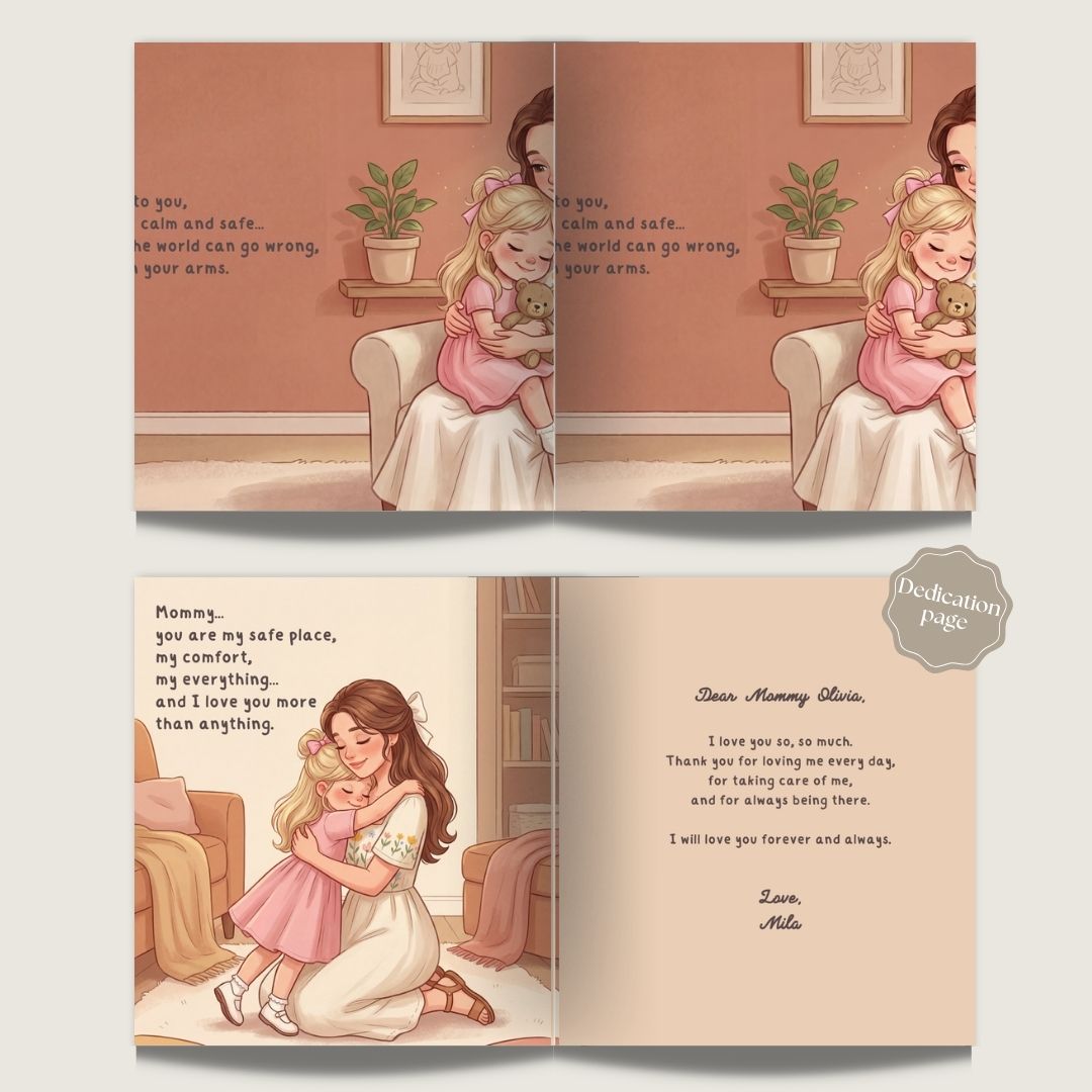 Mommy daughter story book personalized