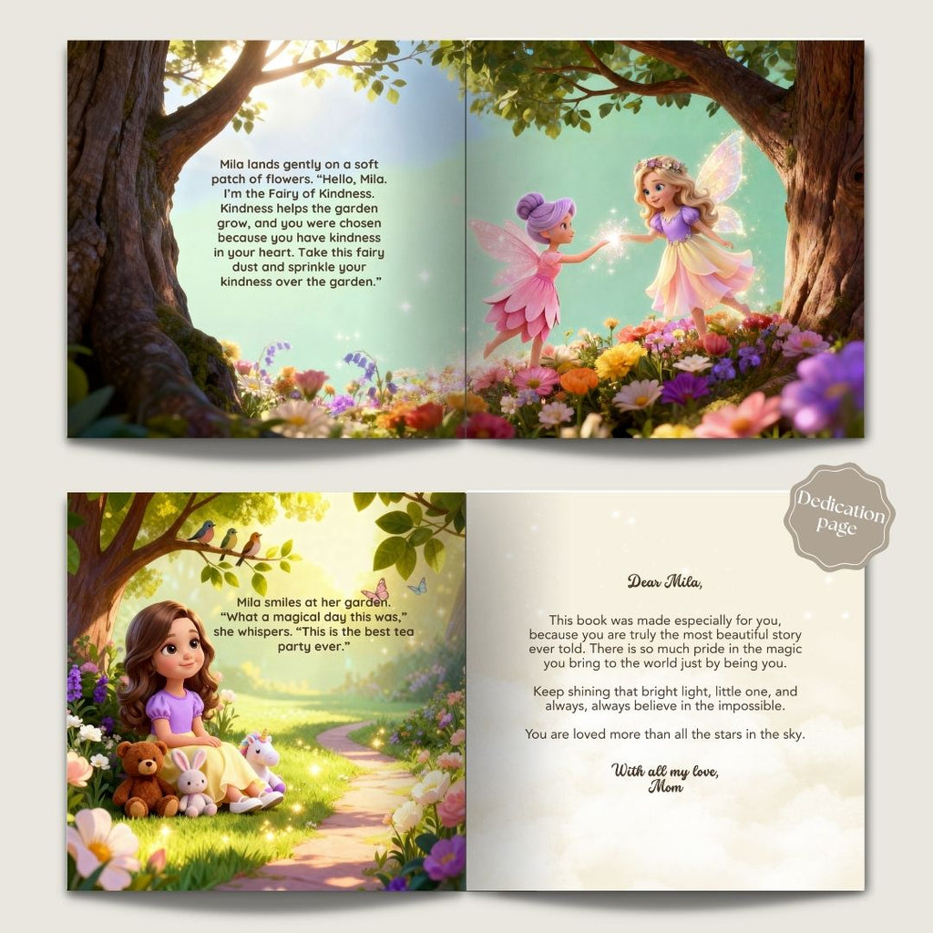 Fairy adventure book for girls personalized