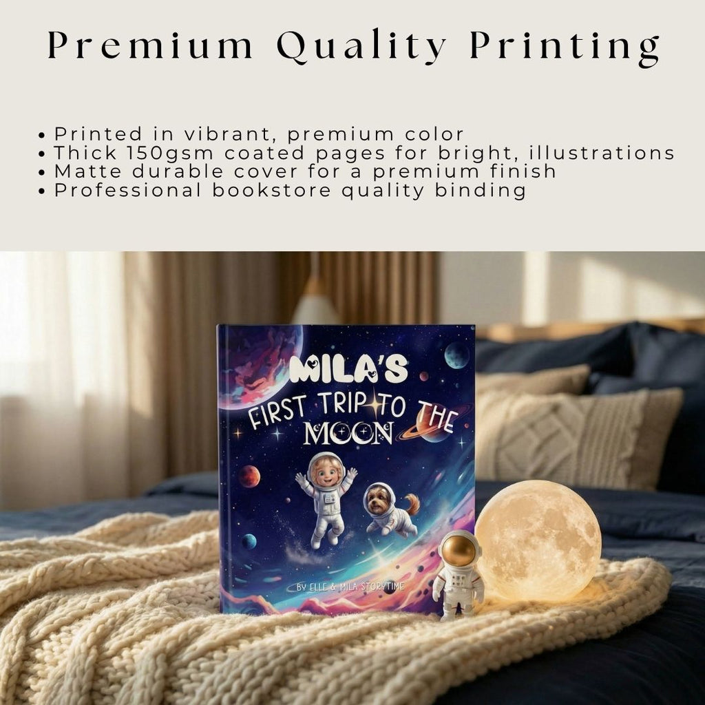 Space adventure book for girls puppy adventure personalized