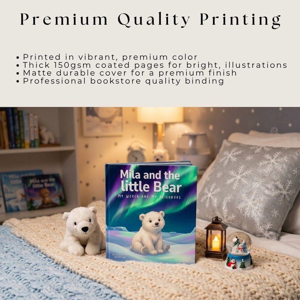 Polar bear fact book arctic animal adventure learning personalized