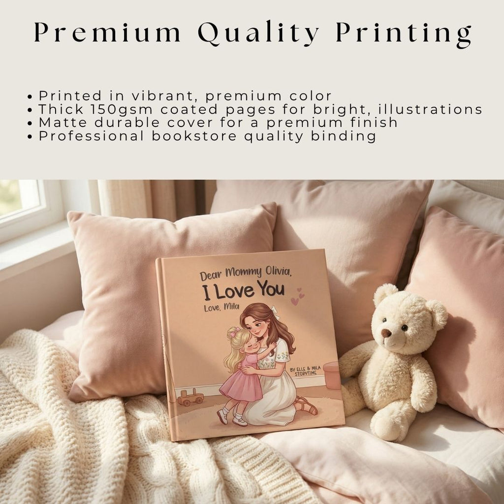 Mommy daughter story book personalized
