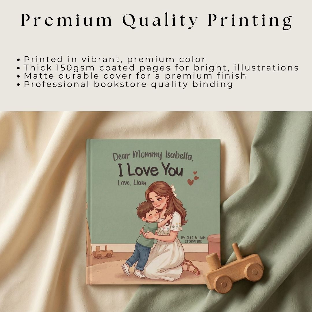 Mommy son story book personalized