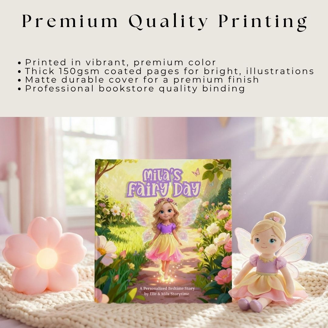 Fairy adventure book for girls personalized
