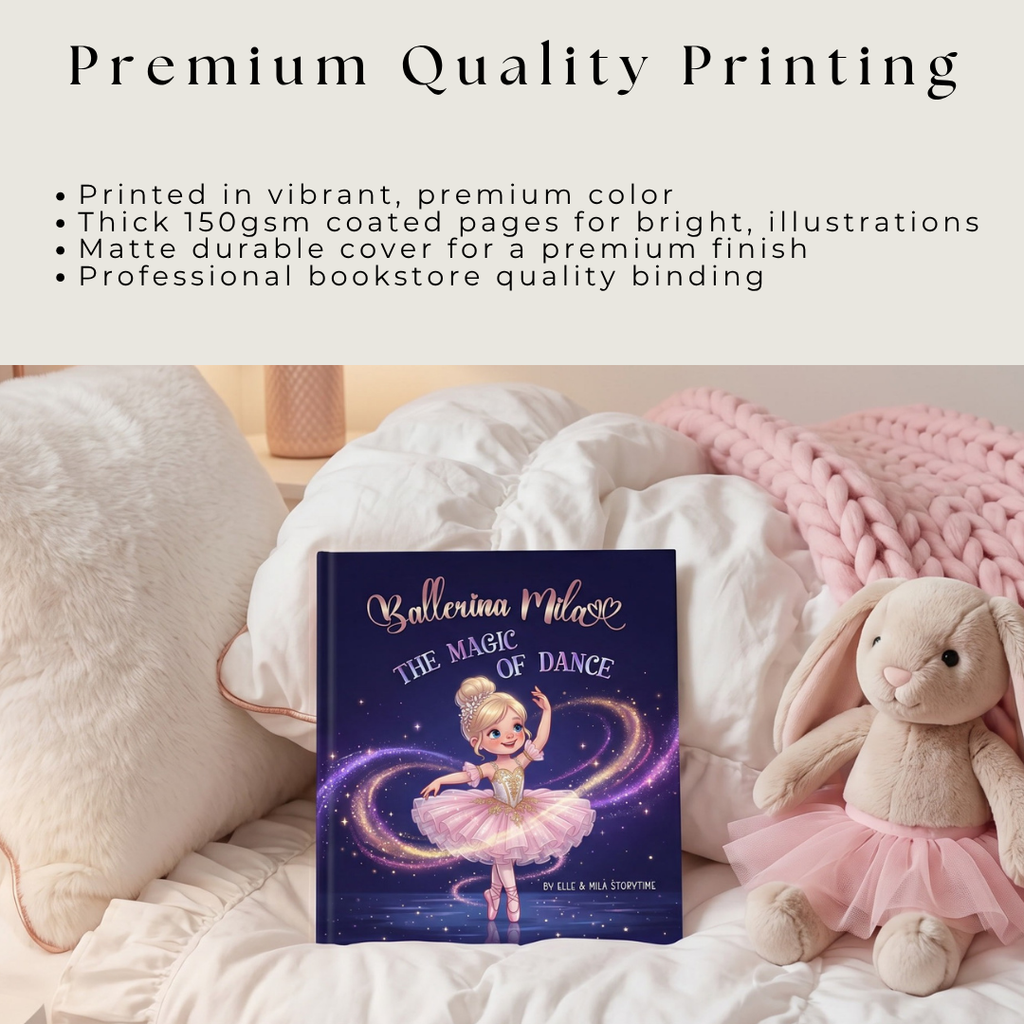 Ballerina Storybook | Child Becomes The Star Dancer, Magical Ballet Adventure Personalized