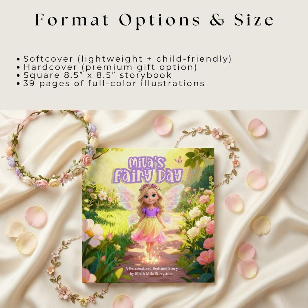 Fairy adventure book for girls personalized