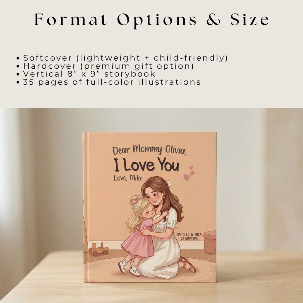 Mommy daughter story book personalized