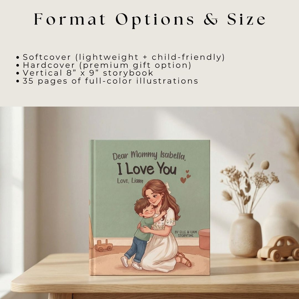 Mommy son story book personalized