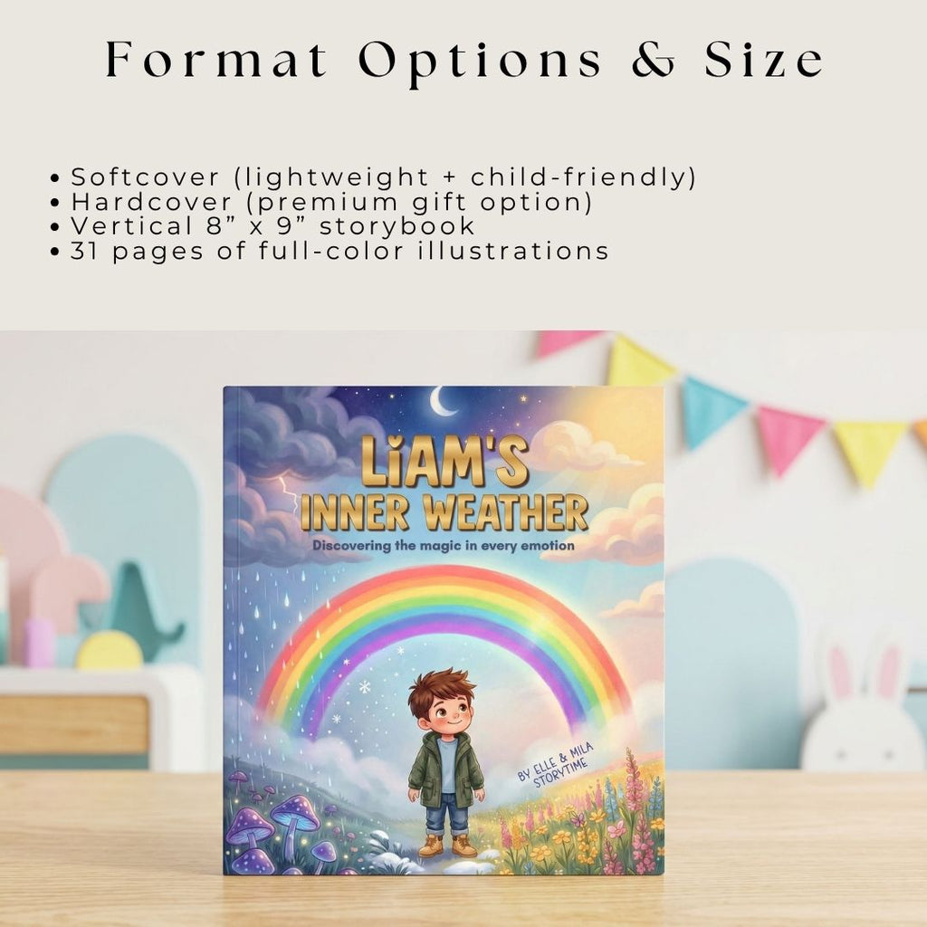 Inner weather storybook for boys emotional mindfulness personalized