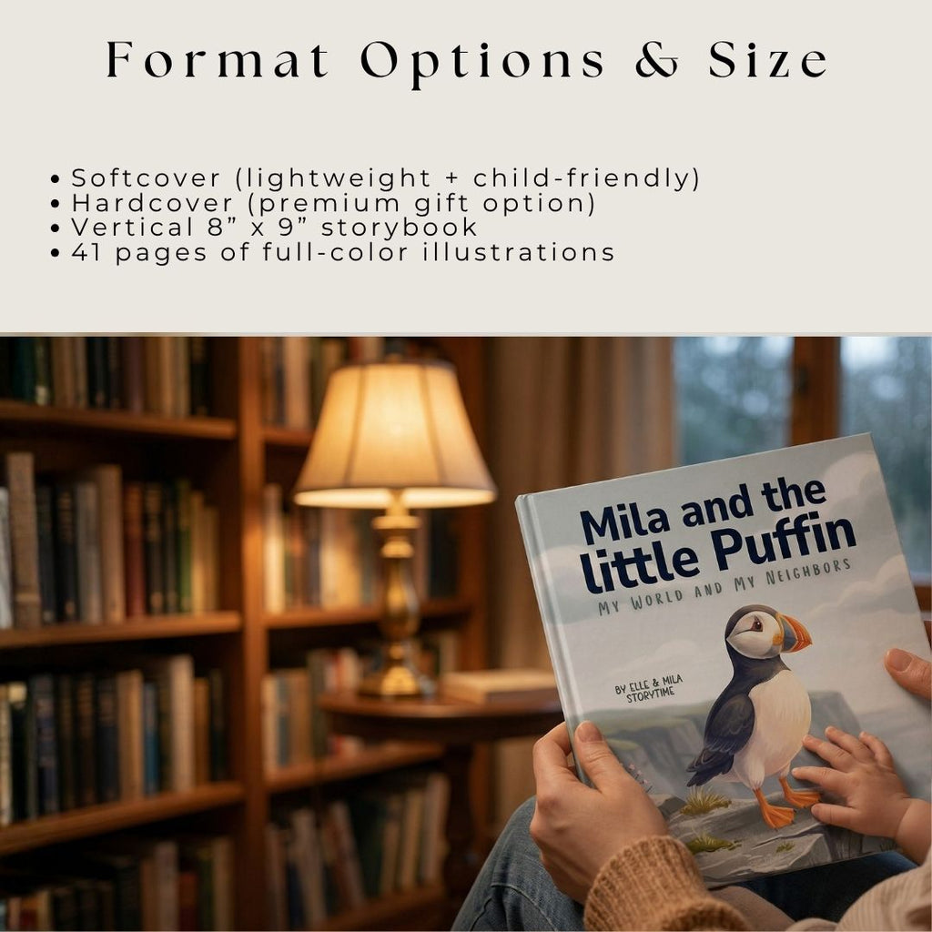 Puffin fact book ocean animal adventure learning personalized