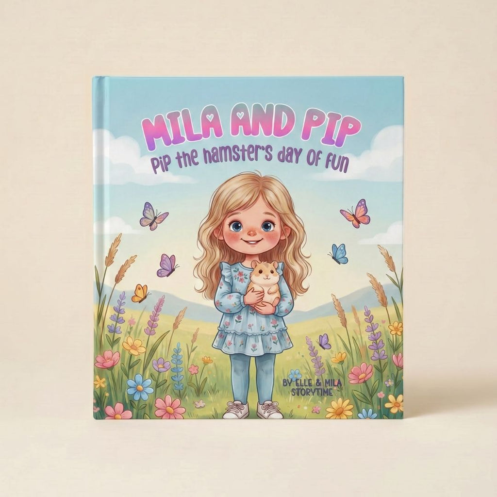Hamster pet story book for girls personalized