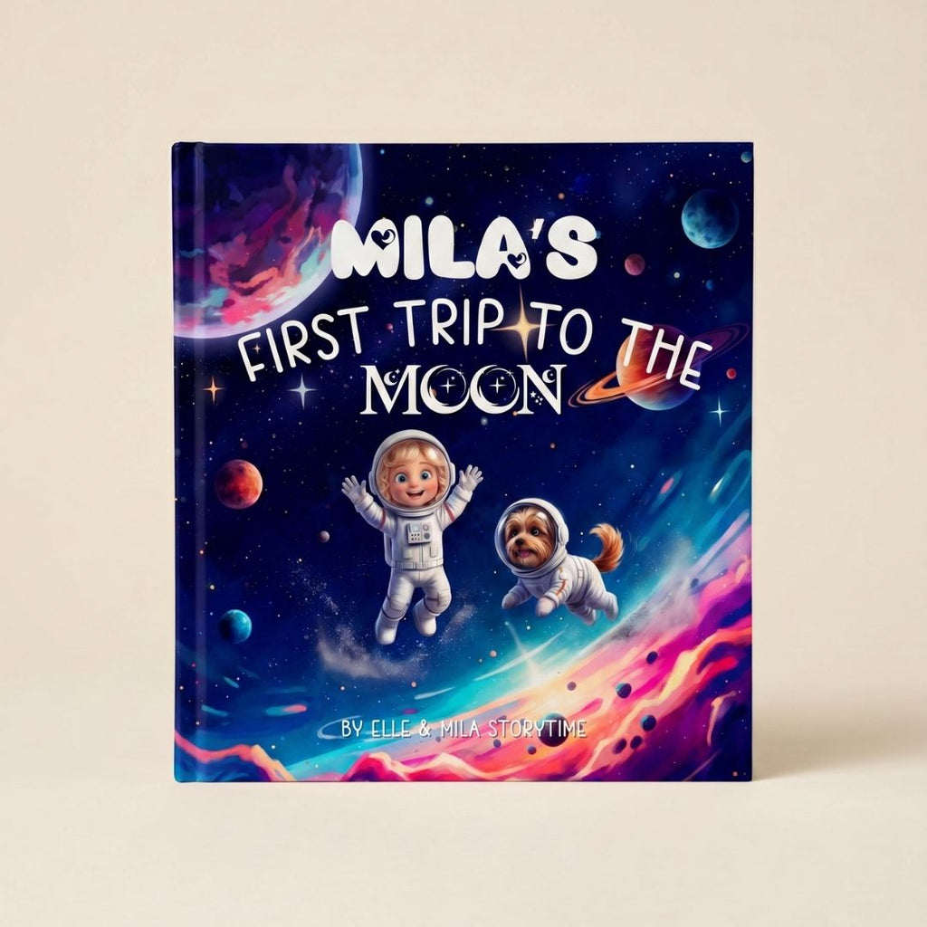Space adventure book for girls puppy adventure personalized