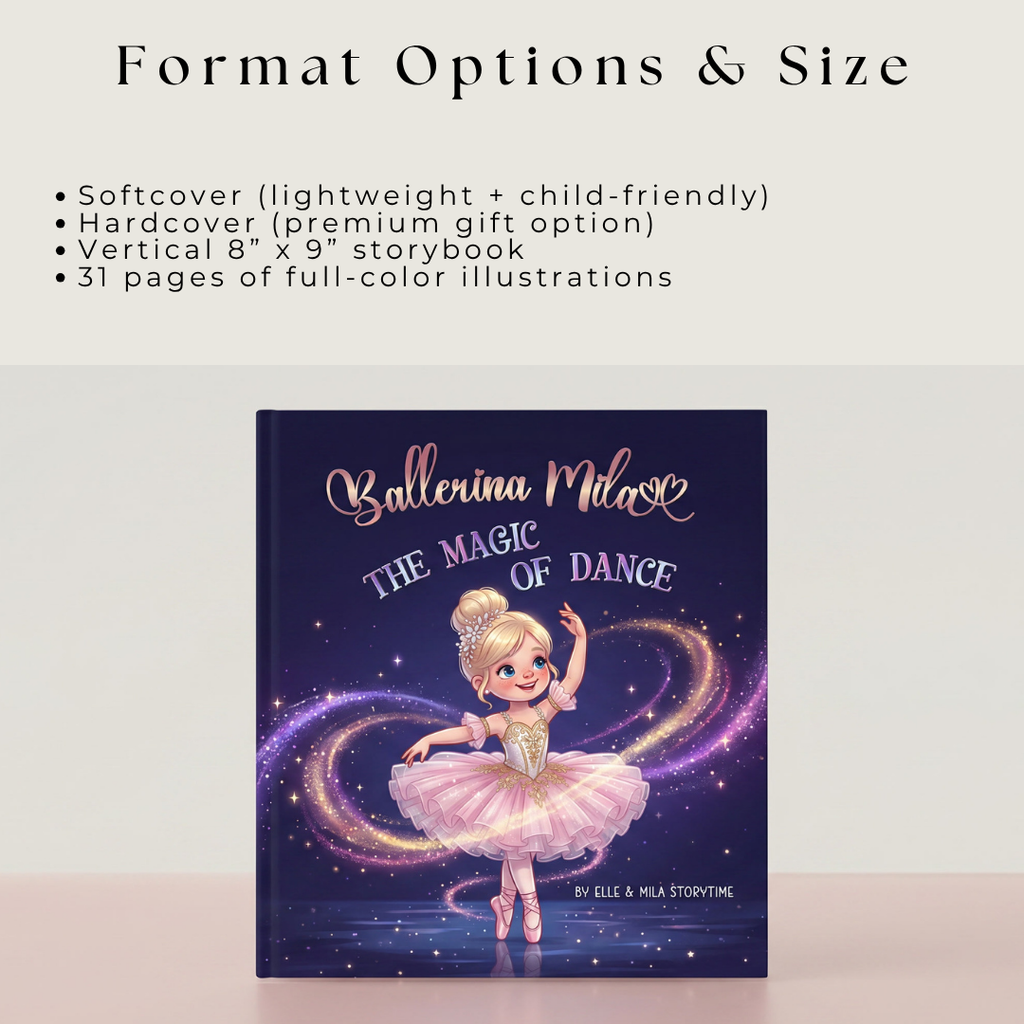 Ballerina Storybook | Child Becomes The Star Dancer, Magical Ballet Adventure Personalized