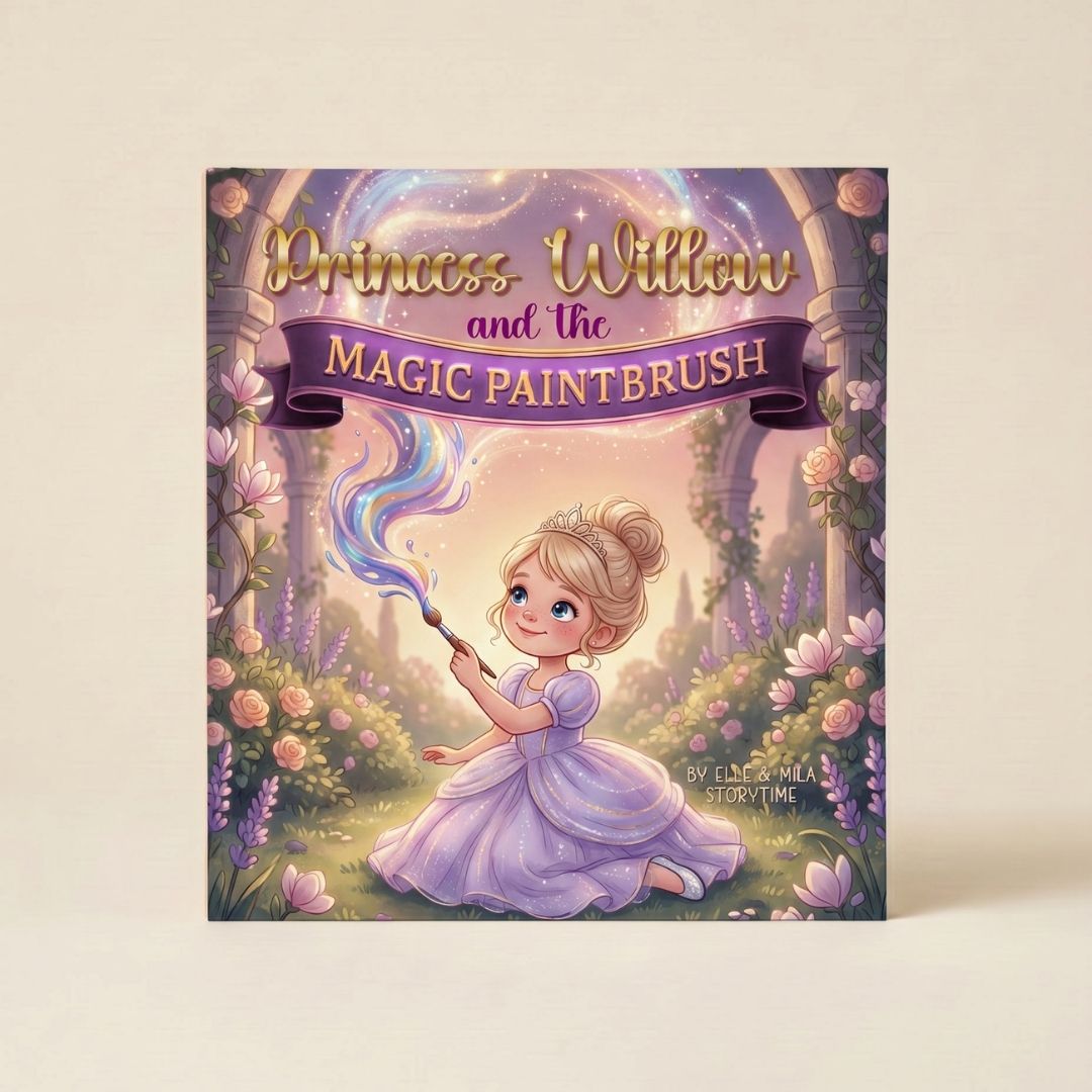 Princess storybook for girls magic paintbrush tale