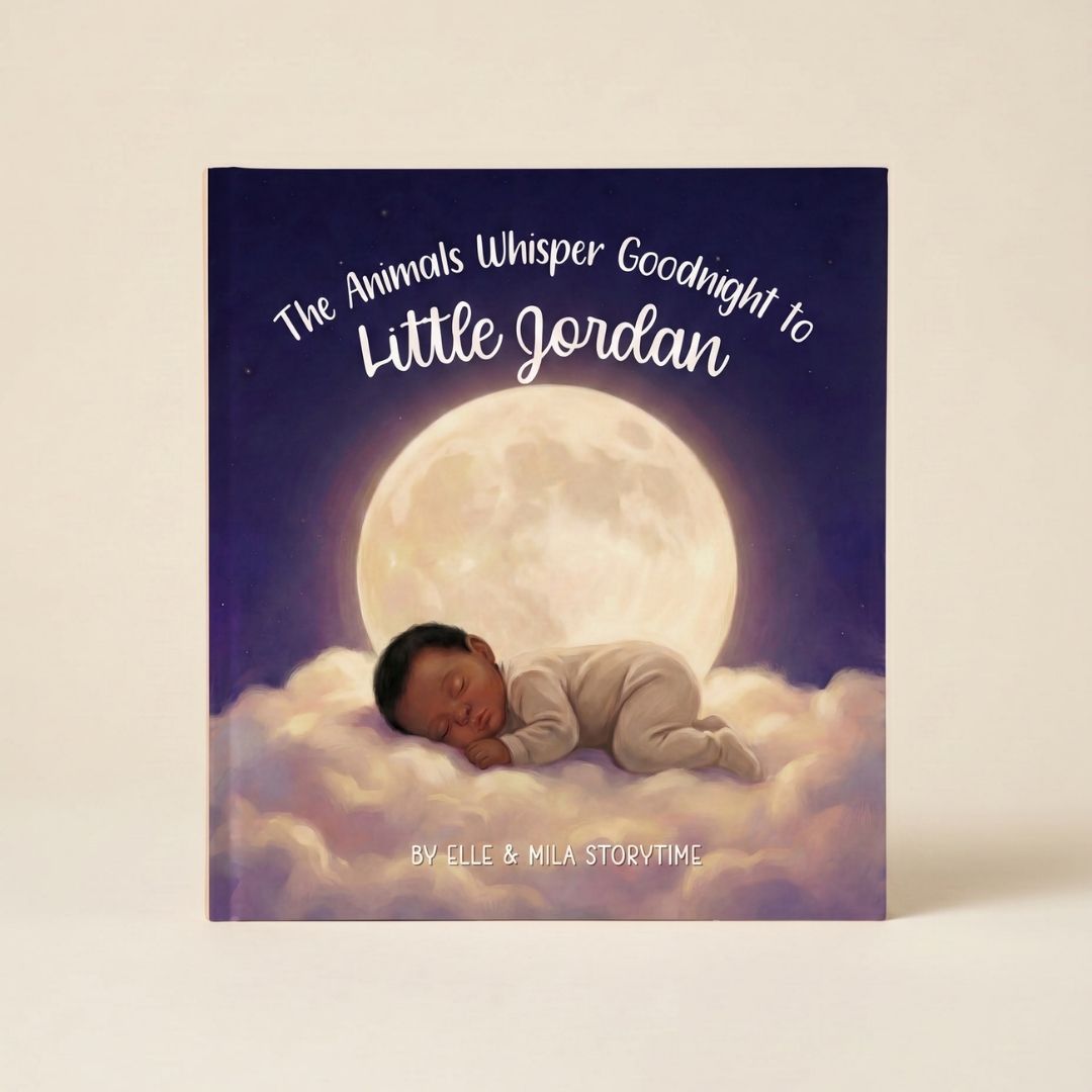 Baby bedtime book for boys animal sleep story personalized
