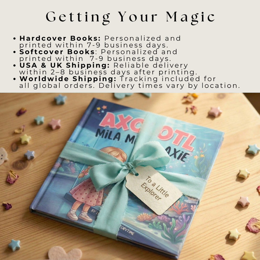 Axolotl book for girls aquarium adventure personalized