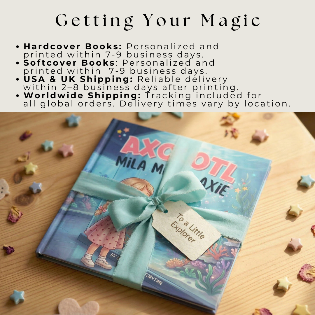 Axolotl book for girls aquarium adventure personalized
