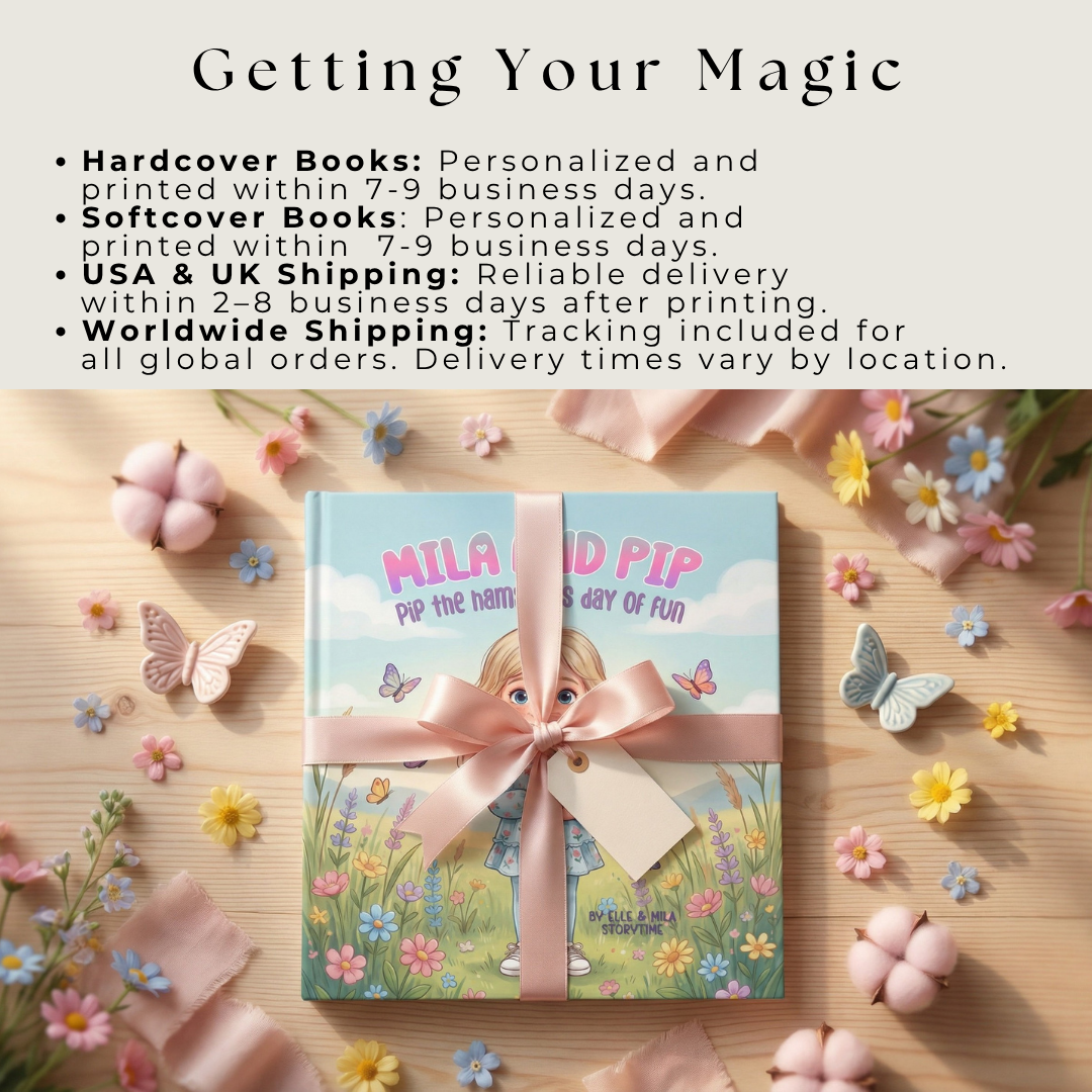 Hamster pet story book for girls personalized