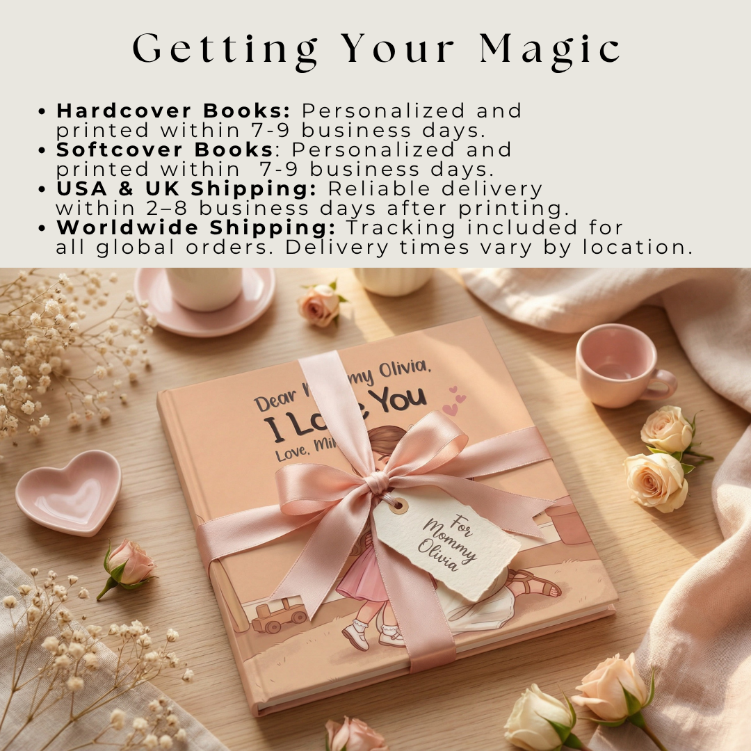 Mommy daughter story book personalized