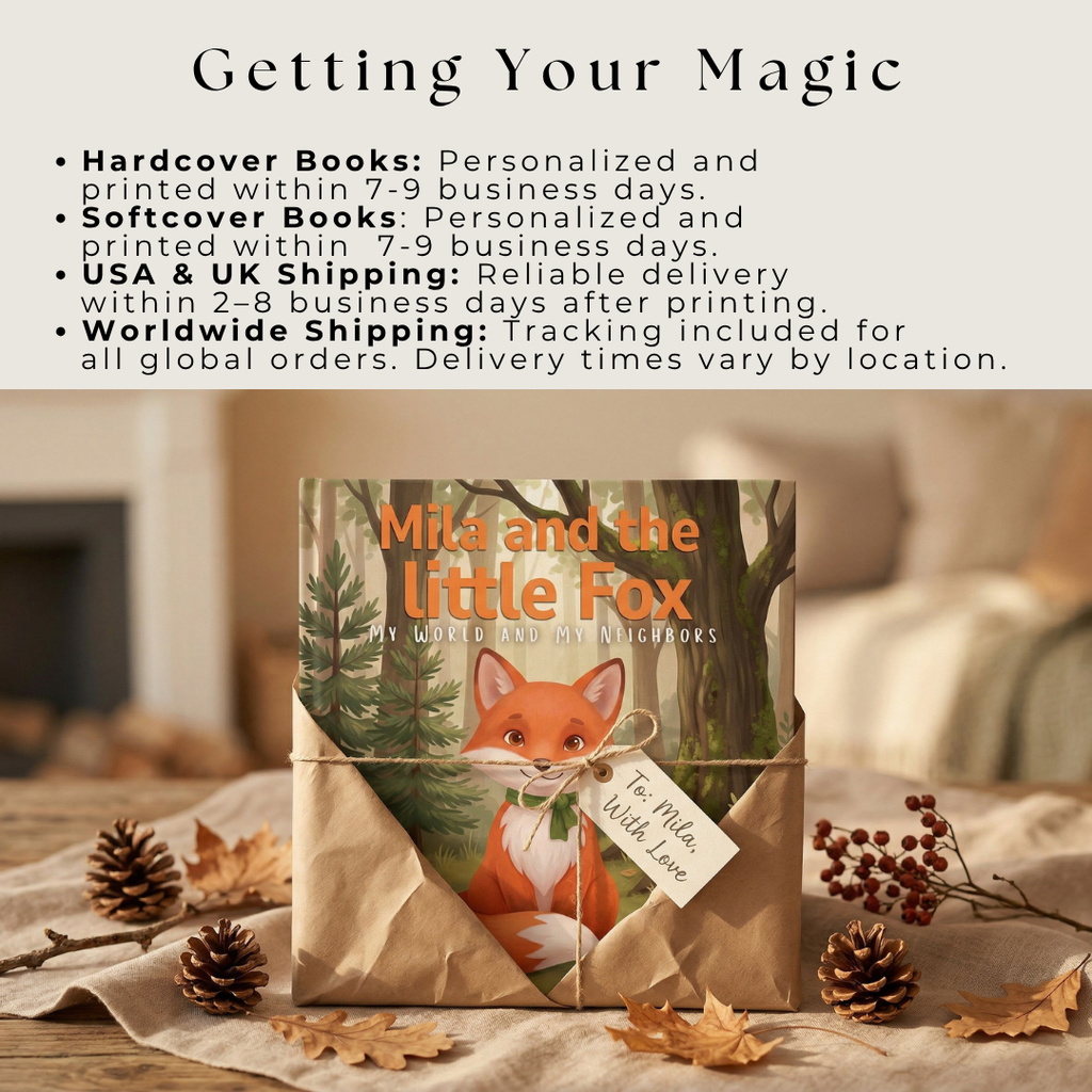 Red fox fact book woodland animals adventure learning personalized