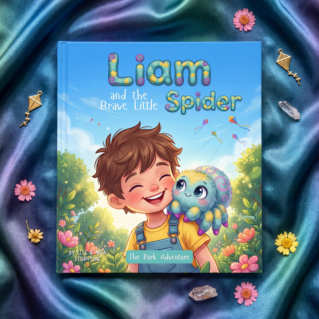 Jumping spider story book for boys park adventure personalized