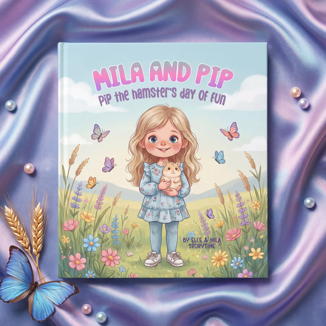 Hamster pet story book for girls personalized