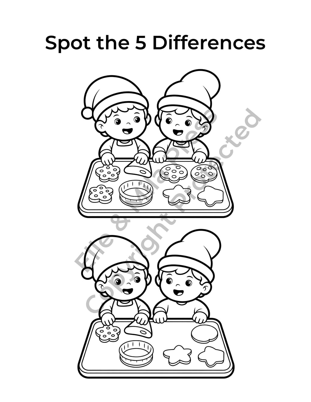 Santa's Christmas Activity Book | Holiday Coloring Pages (PDF)