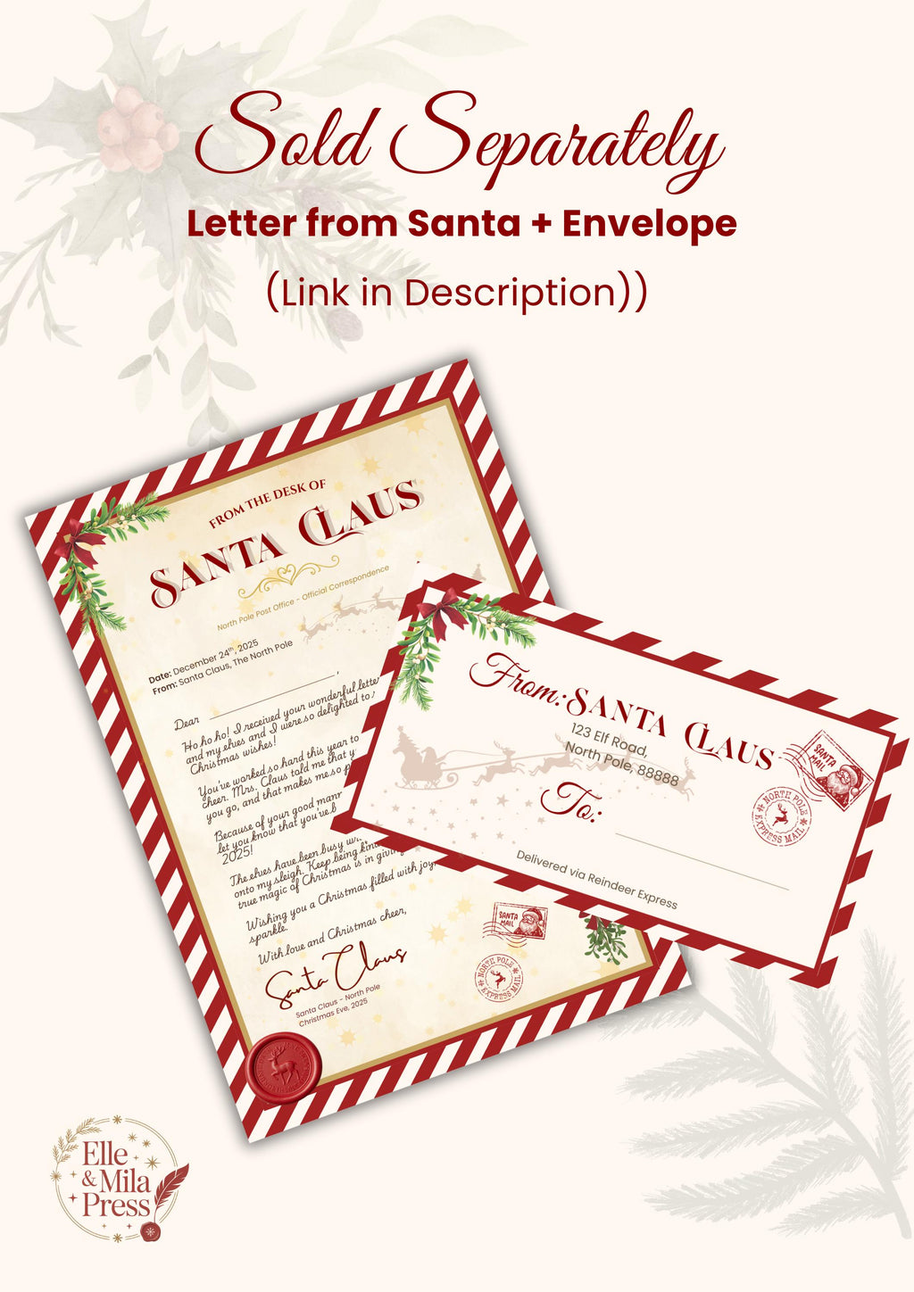 Nice List Certificate Printable – Santa’s Official Christmas Award  - (A4/US Letter PDF)