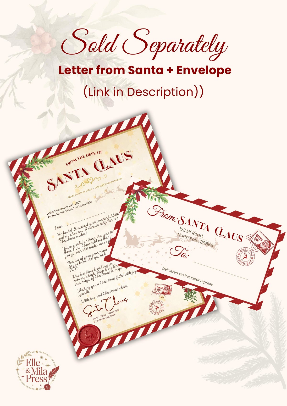 Nice List Certificate Printable – Santa’s Official Christmas Award  - (A4/US Letter PDF)
