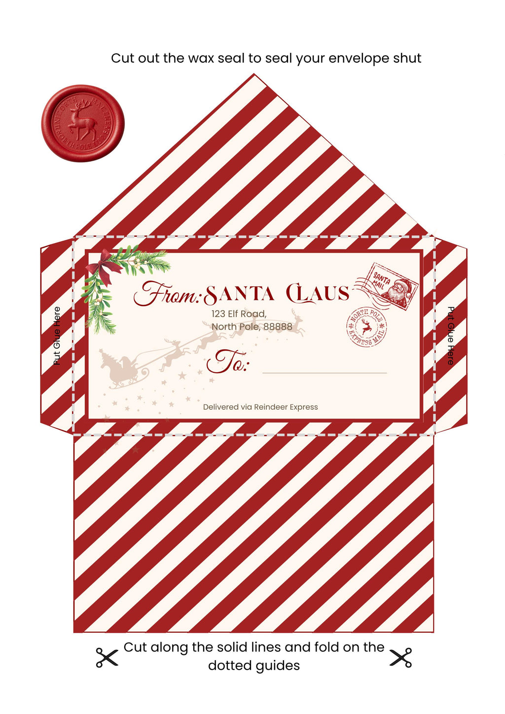 The Complete Santa Claus Letter Set — Letter to Santa, Letter from Santa and Nice List Certificate — Printable PDF (A4 & US Letter Sizes)