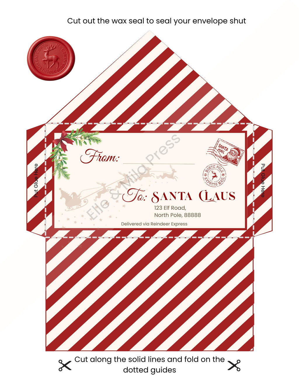 The Complete Santa Claus Letter Set — Letter to Santa, Letter from Santa and Nice List Certificate — Printable PDF (A4 & US Letter Sizes)