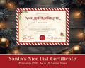 Nice List Certificate Printable – Santa’s Official Christmas Award  - (A4/US Letter PDF)