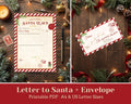 Letter to Santa Printable, Kids Christmas Activity (A4/US Letter PDF)