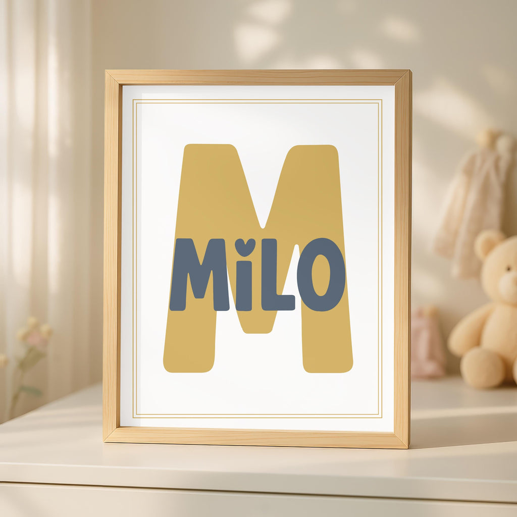 Personalized Pterodactyl Print, Boho Dinosaur Nursery Decor (Digital Download)
