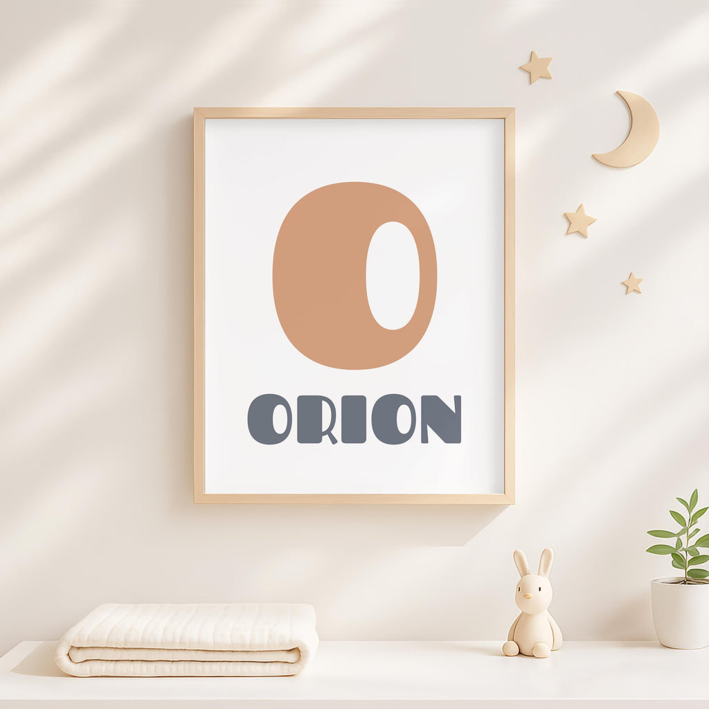 Personalized Space Print, Watercolor Astronaut, Rocket, Custom Name (Digital Download)
