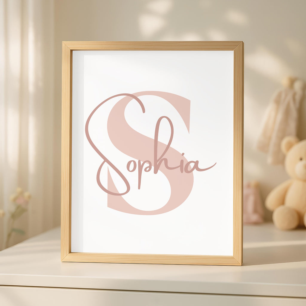 Personalized Princess Nursery Art, Glass Slipper Decor (Digital Download)