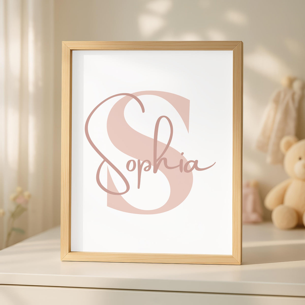 Personalized Princess Nursery Art, Glass Slipper Decor (Digital Download)