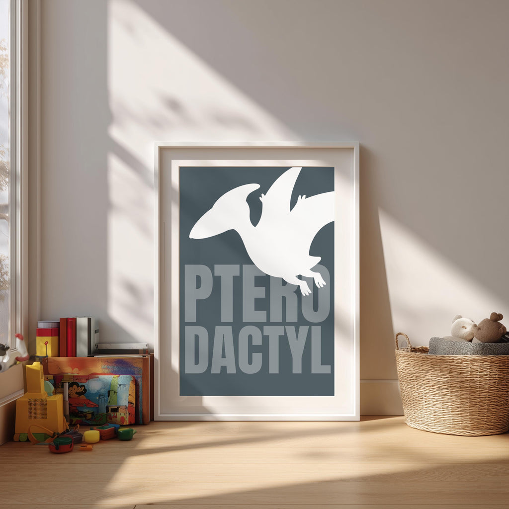 Nordic Dinosaur Nursery Prints, Scandi Kids Room Decor (Set of 6) (Digital Download)