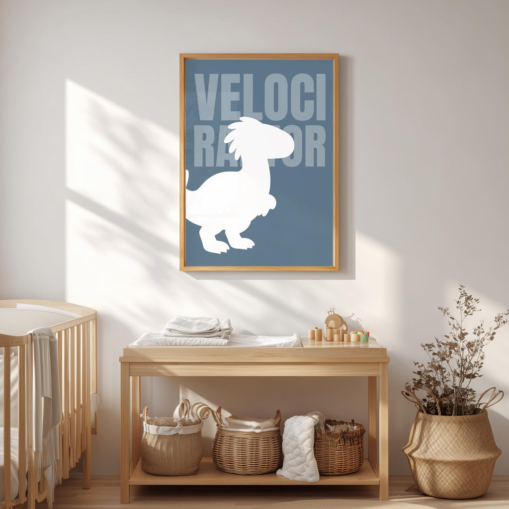 Nordic Dinosaur Nursery Prints, Scandi Kids Room Decor (Set of 6) (Digital Download)